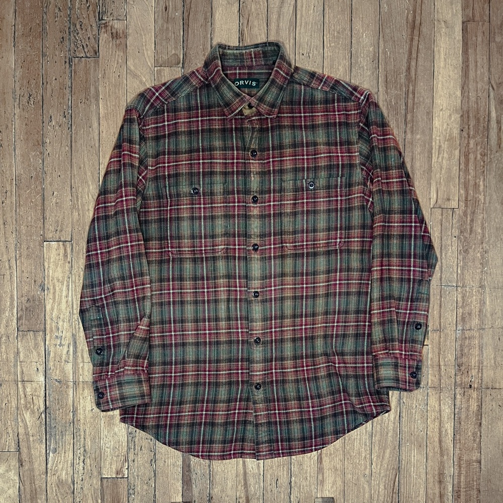 Orvis Men's Plaid Shirt (Size M)
